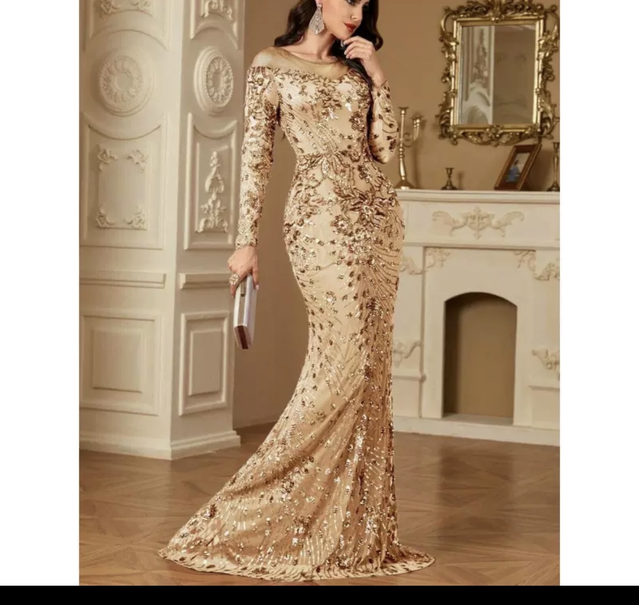 Mermaid evening dress 
